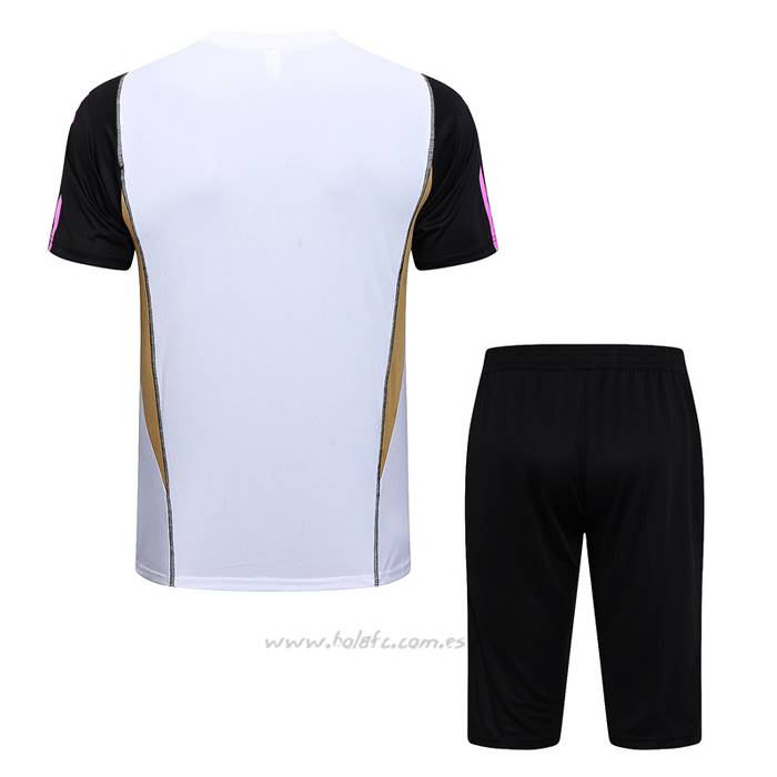Chandal del Real Madrid Manga Corta 2023-2024 Blanco - Pantalon Corto